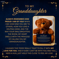 Thumbnail for Granddaughter, I'm Proud Of You - Teddy Bear With Canvas (GD82)