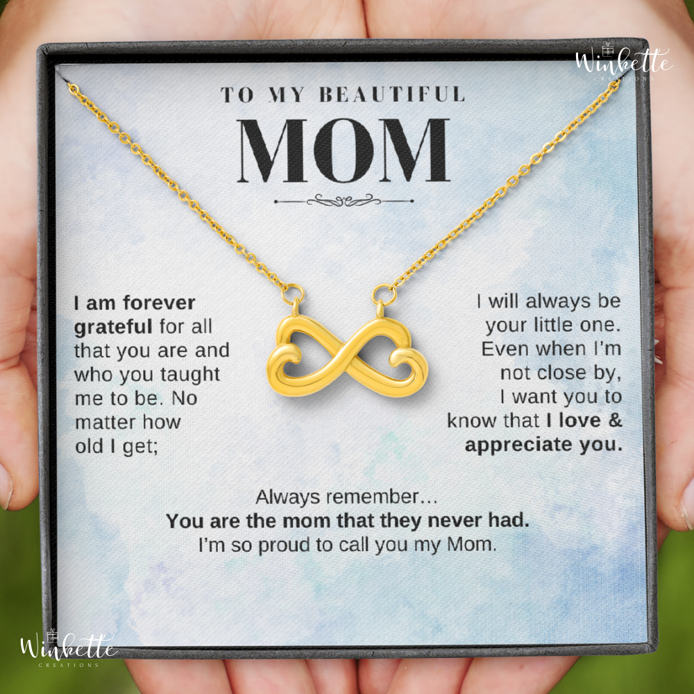 [LOW IN STOCK!] Mom, Proud Of You - Infinity Hearts Necklace (MM3)