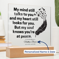 Thumbnail for My Mind Still Talks To You - Personalized Acrylic Plaque