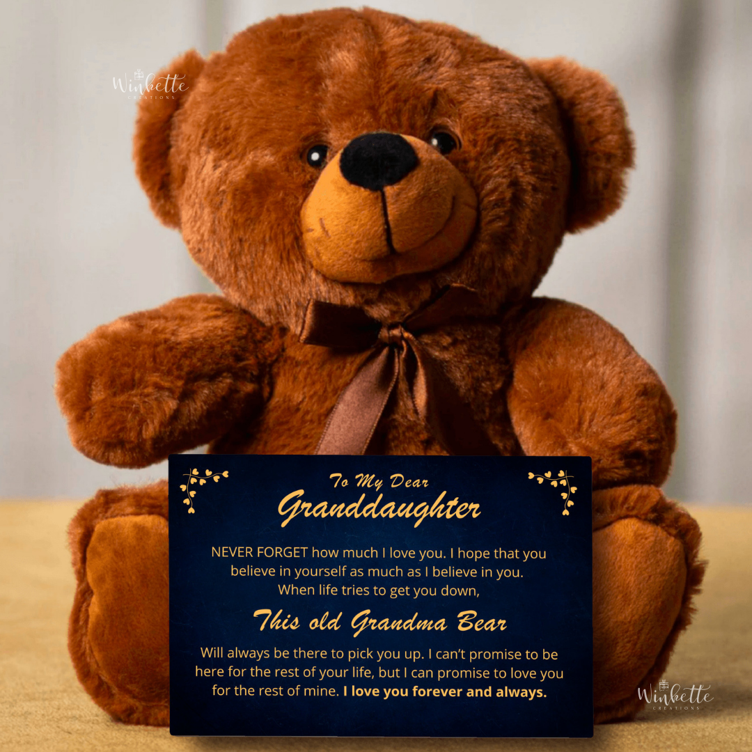 Granddaughter, Believe In Yourself - Teddy Bear With Canvas (GD84)