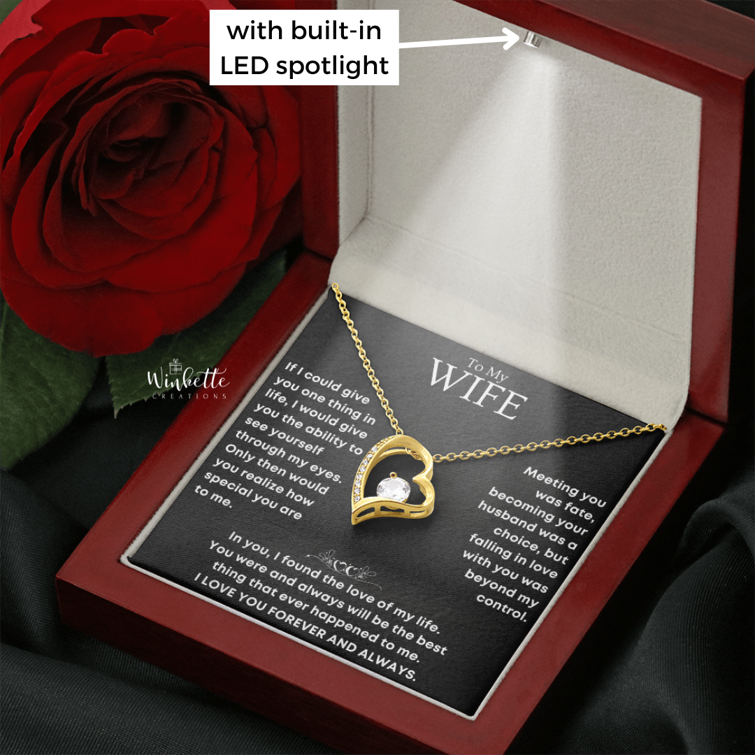 To My Wife – Forever and Always Love Necklace (W25)