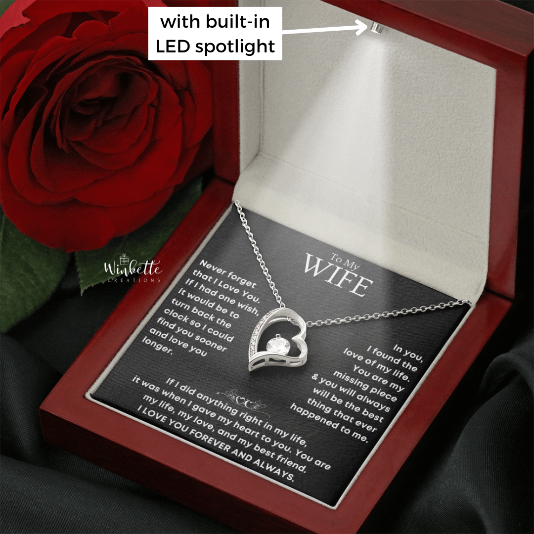 To My Wife – Forever and Always Love Necklace (W26)