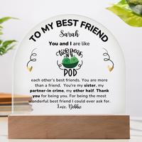Thumbnail for Best Friend, Two Peas In A Pod - Acrylic Dome Plaque