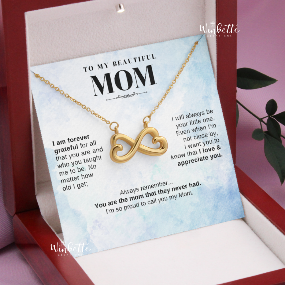 [LOW IN STOCK!] Mom, Proud Of You - Infinity Hearts Necklace (MM3)