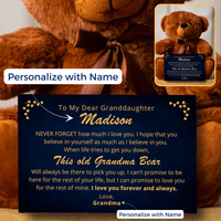 Thumbnail for Granddaughter, Believe In Yourself - Teddy Bear With Personalized Canvas (GD84-P)