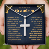 Thumbnail for [ALMOST SOLD OUT!] Grandson, Never Lose Faith - Cross Necklace (GS41)