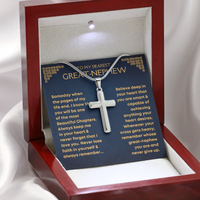 Thumbnail for Great-nephew, Never Lose Faith - Cross Necklace
