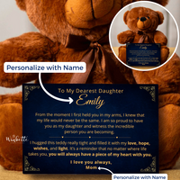 Thumbnail for Daughter, Piece Of My Heart - Teddy Bear with Personalized Canvas (D21-P)