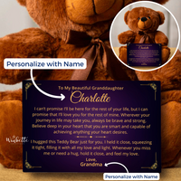 Thumbnail for Granddaughter, Brave and Strong- Teddy Bear with Personalized Canvas (GD91-P)