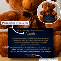 Thumbnail for Granddaughter, Piece Of My Heart - Teddy Bear with Personalized Canvas (GD94-P)