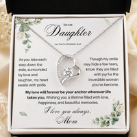 Thumbnail for To My Daughter on Your Wedding Day – Forever Love Necklace (D37)