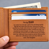 Thumbnail for To My Dad Premium Leather Wallet From Daughter (DAD06)