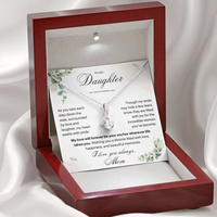 Thumbnail for Wedding gift necklace for daughter beautifully presented in a luxury mahogany gift box