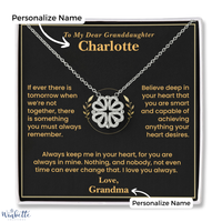 Thumbnail for To My Granddaughter Magnetic Hearts Necklace with Personalized Message Card Gift Set (GD127-P)