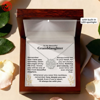 Thumbnail for To My Granddaughter Magnetic Hearts Necklace with Message Card Gift Set (GD129)