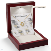 Thumbnail for Granddaughter, My Most Beautiful Chapter - Love Knot Necklace Gift Set (GD130)