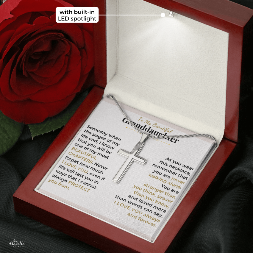 To My Granddaughter - Cross Necklace Gift Set (GD131)