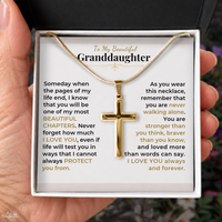 Thumbnail for To My Granddaughter - Cross Necklace Gift Set (GD131)
