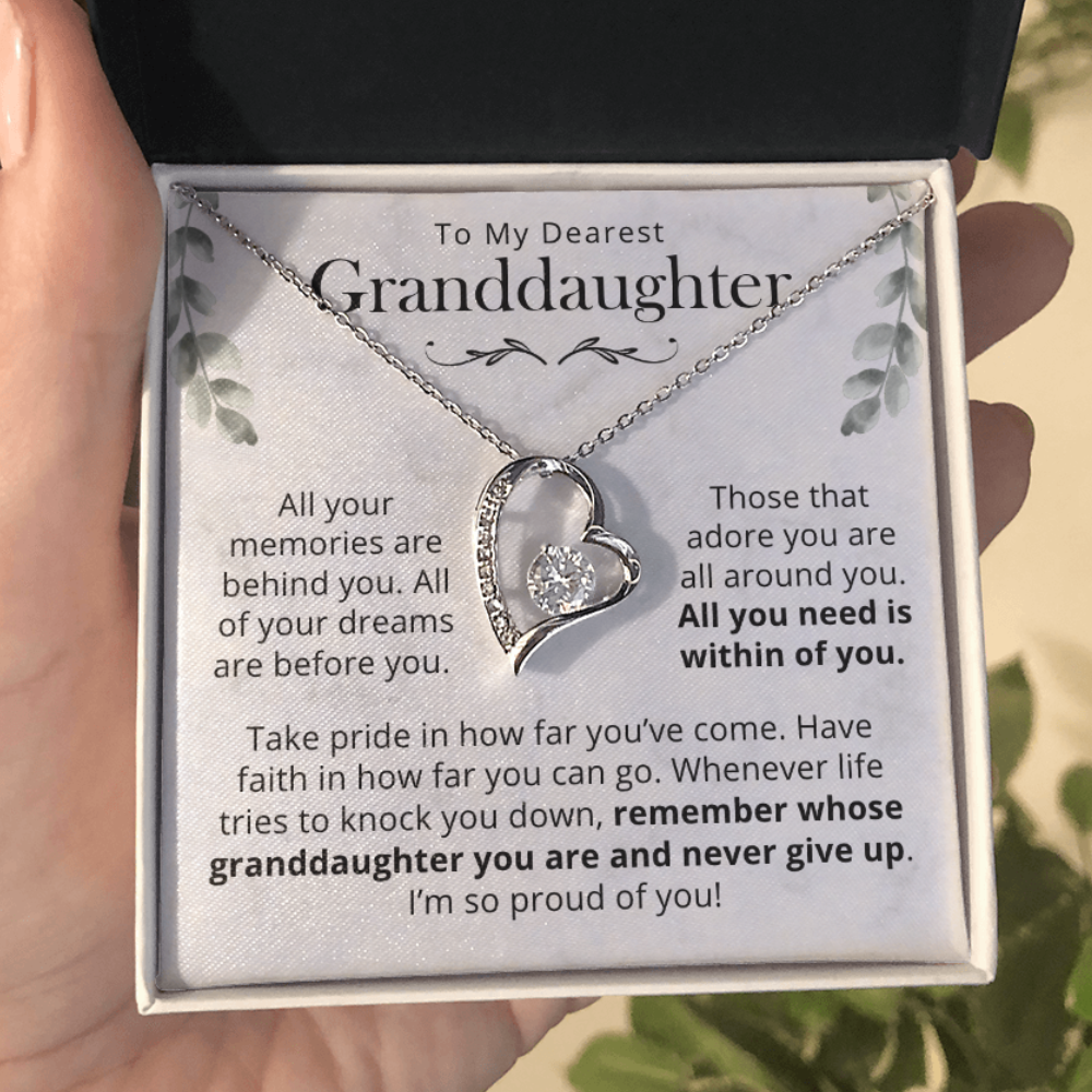 Granddaughter, All You Need Is Within You - Forever Love Necklace GD70