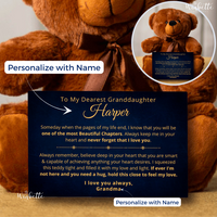 Thumbnail for Granddaughter, Never Forget - Teddy Bear with Personalized Canvas Message Card (GD79-P)