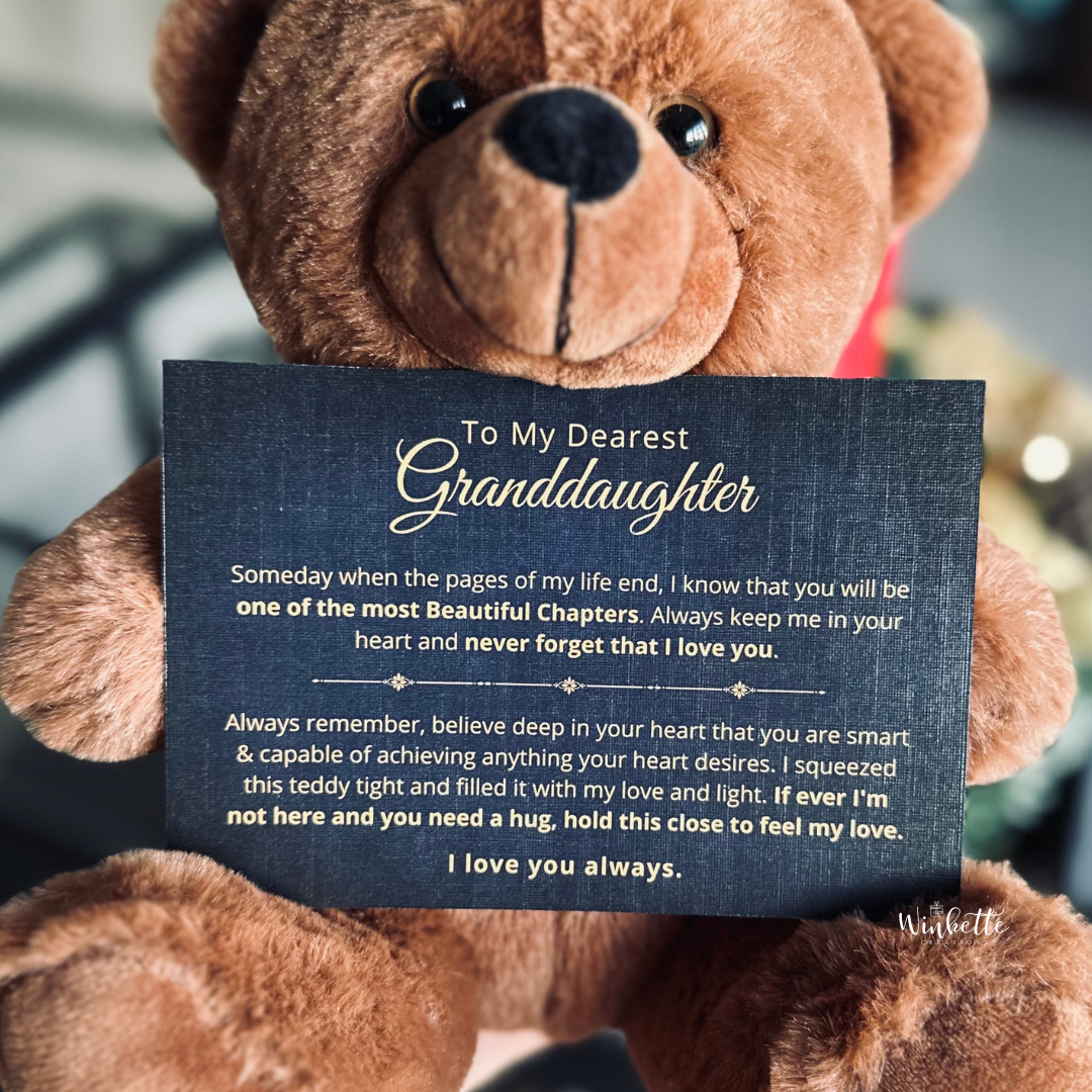 Granddaughter, Never Forget - Teddy Bear with Canvas (GD79-UGC)