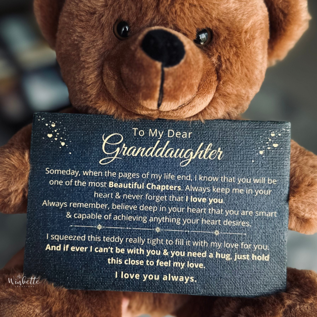 Granddaughter, Never Forget - Teddy Bear With Canvas (GD83)