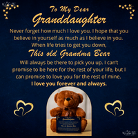 Thumbnail for Granddaughter, Believe In Yourself - Teddy Bear With Canvas (GD84)