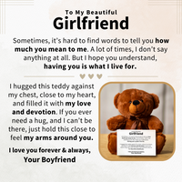 Thumbnail for [Almost Sold Out!] To My Girlfriend - Teddy Bear W/ Canvas Message Card (GF1)