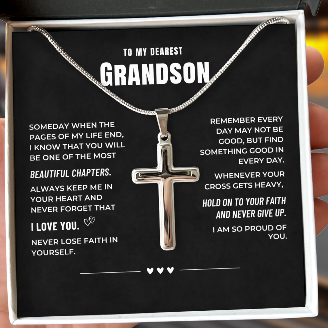 Grandson, My Beautiful Chapter - Cross Necklace (GS102)