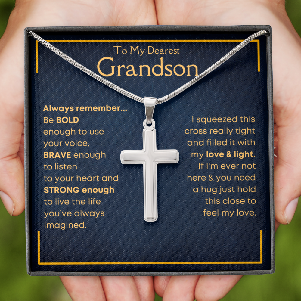 [Almost Sold Out] Grandson, Always Remember - Cross Necklace [GS33-1]