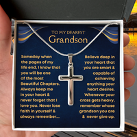 Thumbnail for Grandson, Never Lose Faith - Cross Necklace (GS34)