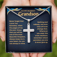 Thumbnail for [ALMOST SOLD OUT!] Grandson, Never Give Up- Cross Necklace (GS46)