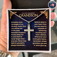 Thumbnail for [ALMOST SOLD OUT!] Grandson, Never Give Up - Cross Necklace (GS75)