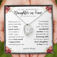 Thumbnail for For Daughter-In-Law On Mother's Day - Forever Love Necklace
