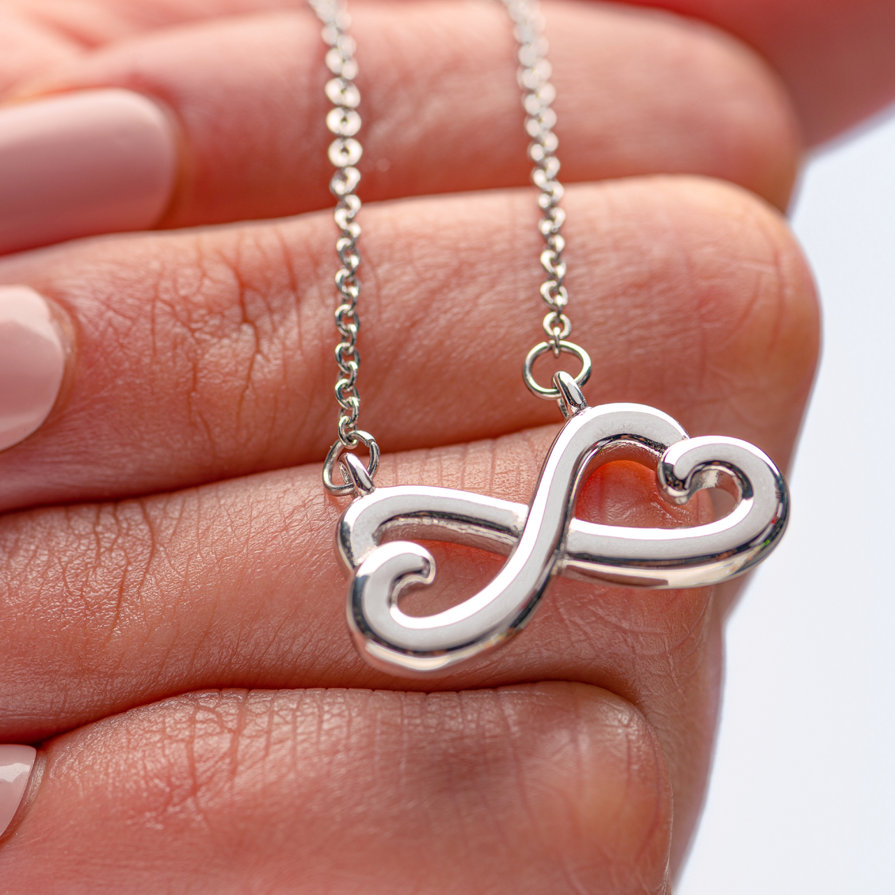 Granddaughter, Always Loving You - Infinity Hearts Necklace (GD80)