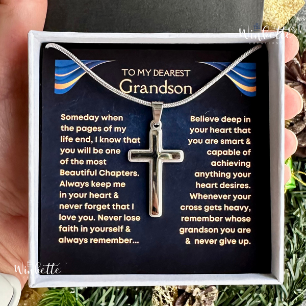 ALMOST SOLD OUT] Grandson, Never Lose Faith - Cross Necklace (GS34