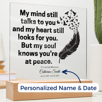 Thumbnail for My Mind Still Talks To You - Personalized Acrylic Plaque