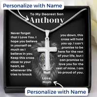 Thumbnail for [ALMOST SOLD OUT] Son, Never Forget - Cross Necklace w/ Personalized Message Card (S36)