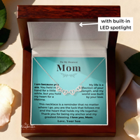 Thumbnail for Lucky Clover Necklace in Lux gift box – elegant jewelry gift packaging for mom.