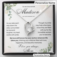Thumbnail for To My Daughter on Your Wedding Day – Personalized Necklace Gift (D37-P)