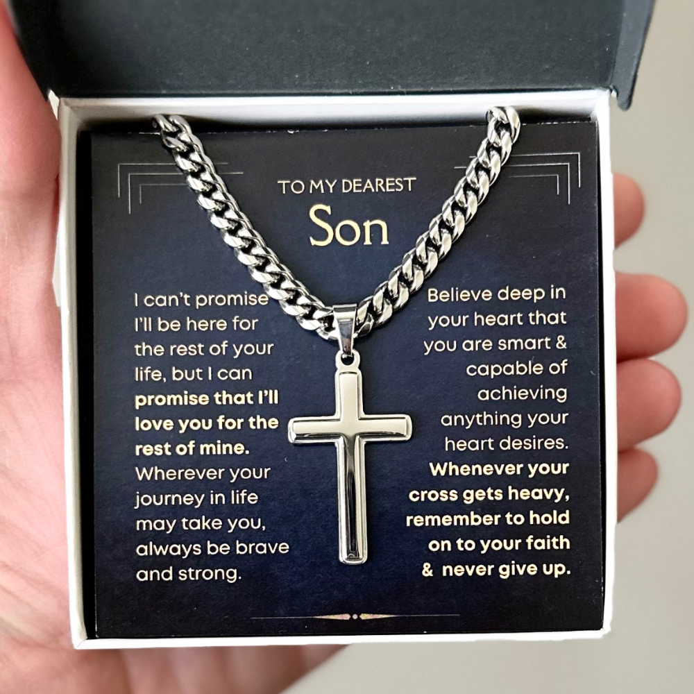 [ALMOST SOLD OUT] Son, Faith - Cuban Chain Cross Necklace