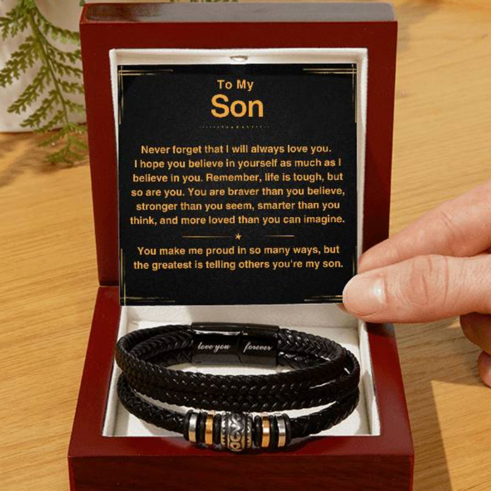 Son, You Make Me Proud - Leather Bracelet (S47)