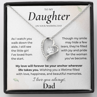 Thumbnail for To My Daughter on Your Wedding Day Necklace From Dad (D38)