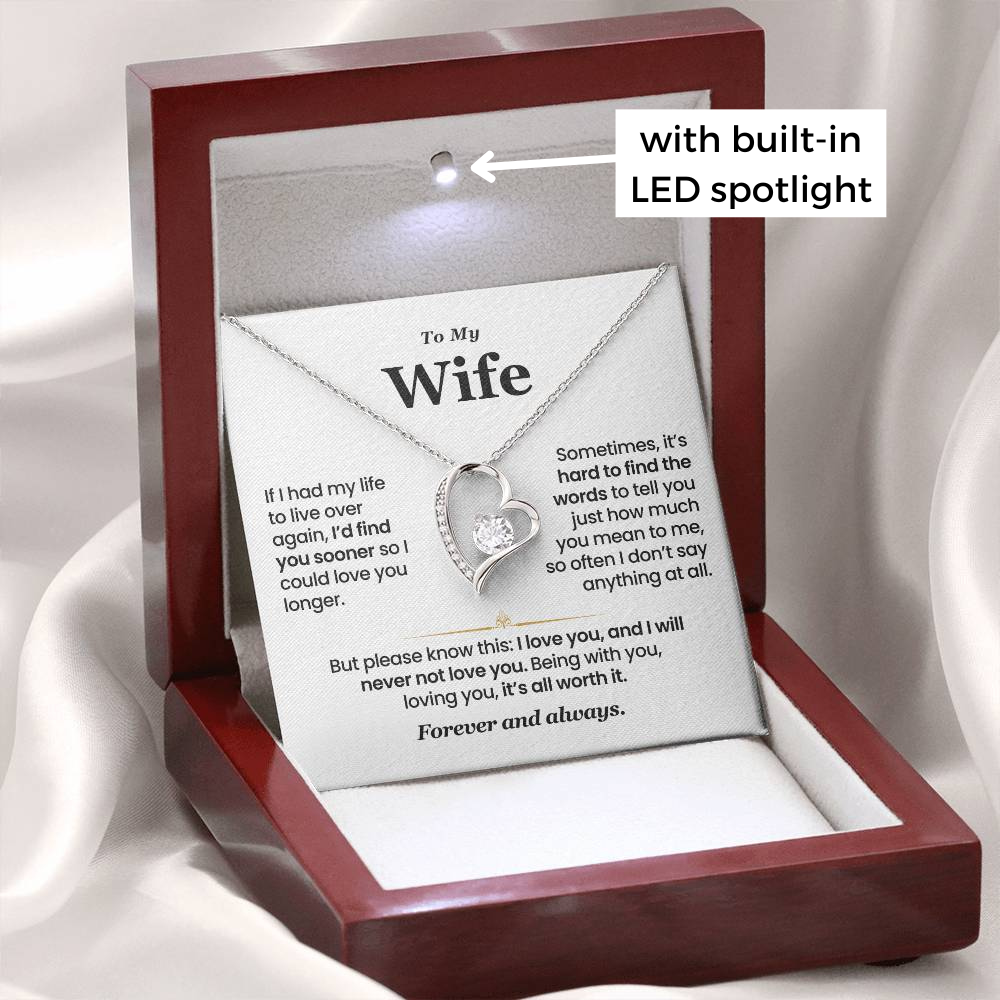 To My Wife – Forever and Always Love Necklace (W21)