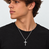 Thumbnail for To My Son, Cross Necklace with Personalized Message Card Gift Set (S75-P)