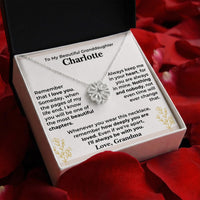 Thumbnail for To My Granddaughter Magnetic Hearts Necklace with Personalized Message Card Gift Set (GD129-P)