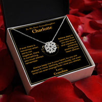 Thumbnail for To My Granddaughter Magnetic Hearts Necklace with Personalized Message Card Gift Set (GD127-P)
