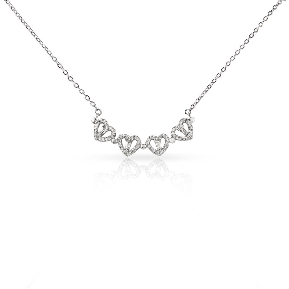 Lucky Clover Necklace gift for mom - four-leaf clover pendant meaningful keepsake.