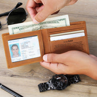 Thumbnail for To My Dad Premium Leather Wallet From Daughter (DAD06)