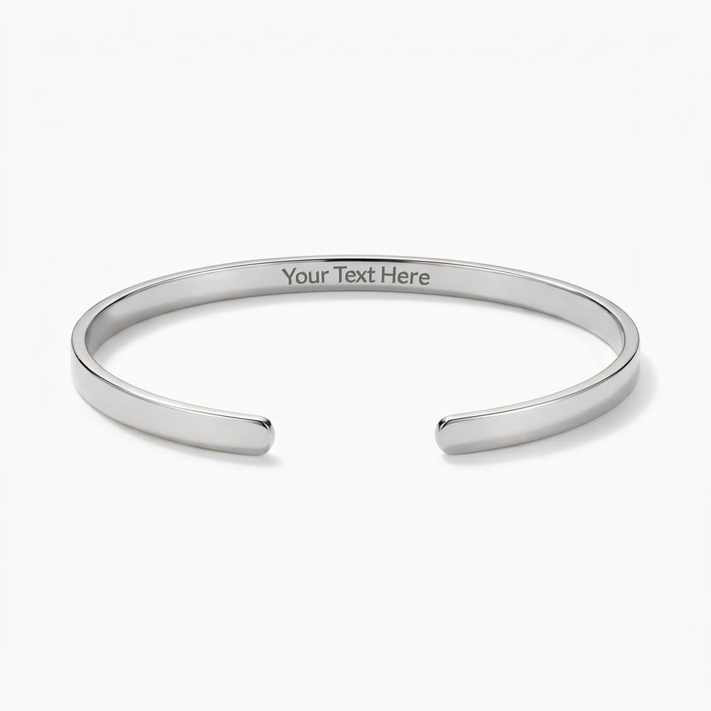 To My Man - Custom Engraved Cuff Bracelet Gift Set (M4)
